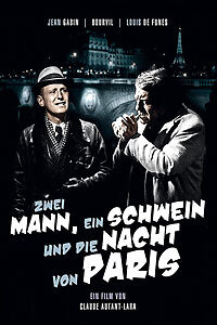 Filmplakat zu Zwei Mann, ein Schwein und die Nacht von Paris