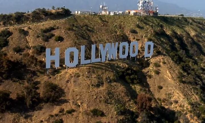 Das Hollywood Zeichen in den Hollywood Hills