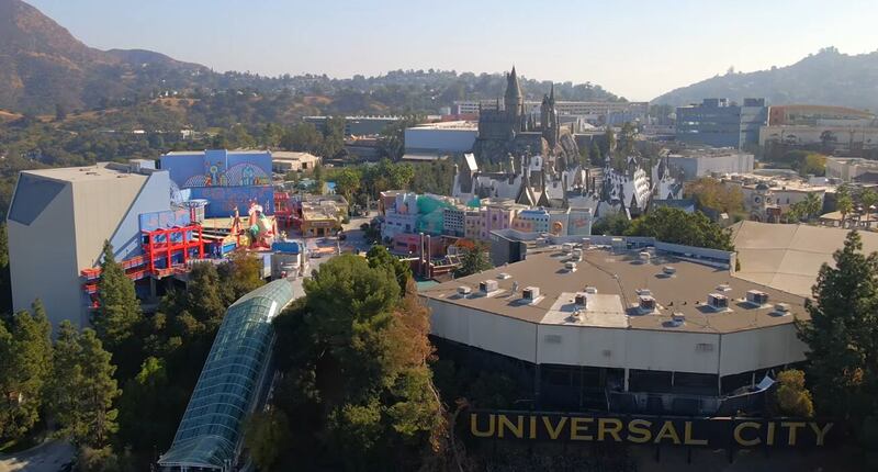Das Studiogelände von Universal Studios - Hier der angeschlossene Freizeitpark Universal City
