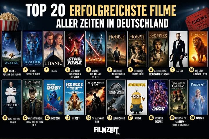 Plakat die 20 besten filme in deutschland