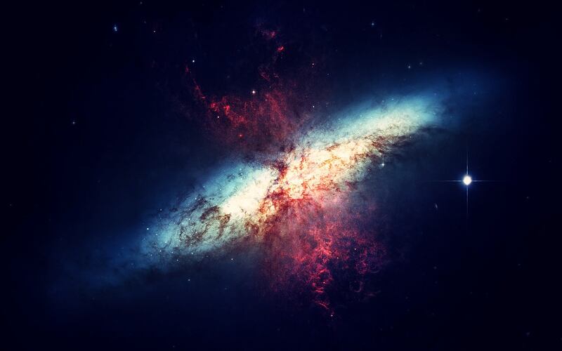 Eine Galaxie