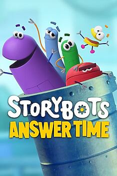 Serienplakat zu Antwortenrunde mit den StoryBots