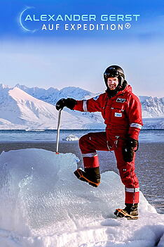 Serienplakat zu Alexander Gerst auf Expedition