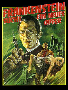 Filmplakat zu Frankenstein muß sterben